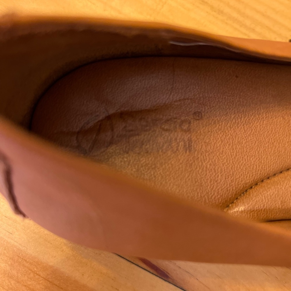 Sergio Tomani women’s brown leather slip on shoes 39 (for like 8.5) - Picture 4 of 6